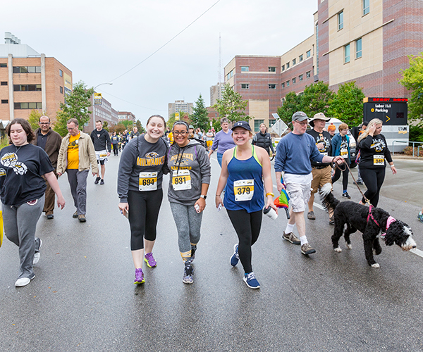 Students participating in the annual Panther Prowl