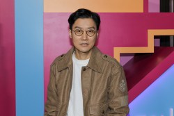 HOLLYWOOD, CALIFORNIA - NOVEMBER 03: Hwang Dong-hyuk attends Netflix's FYSEE Showcase Photocall for "Squid Game" Season 2 at TUDUM Theater on November 03, 2024 in Hollywood, California. (Photo by Kevin Winter/Getty Images)