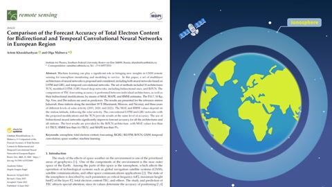 Comparison of the Forecast Accuracy of Total Electron Content