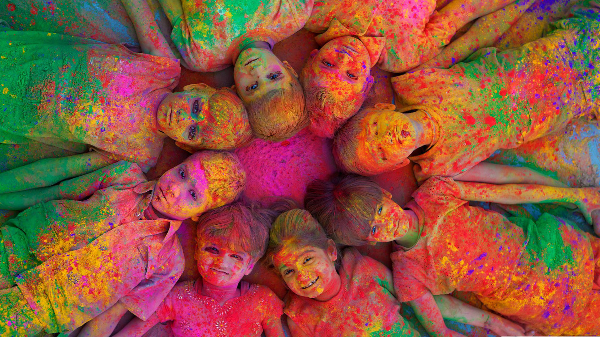 Feliz Holi HD Fondo de pantalla