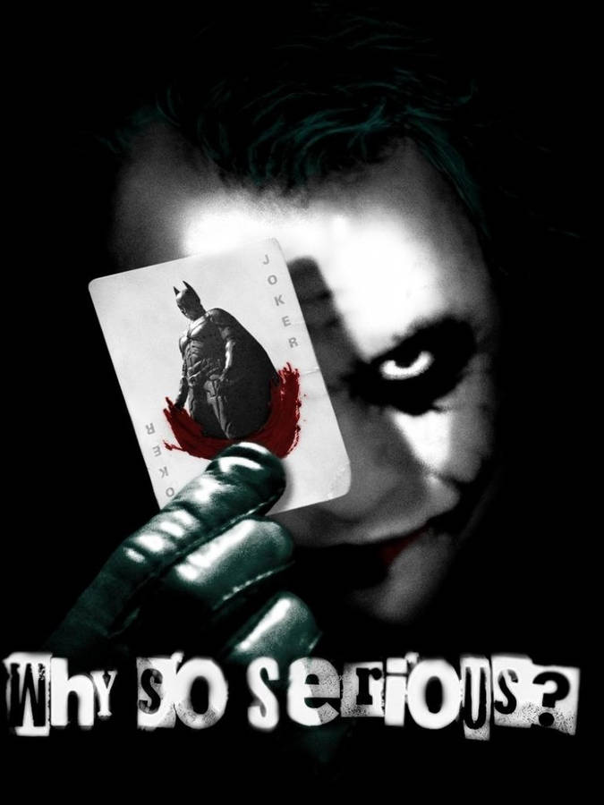 Hvorfor Så Seriøs Joker Wallpaper