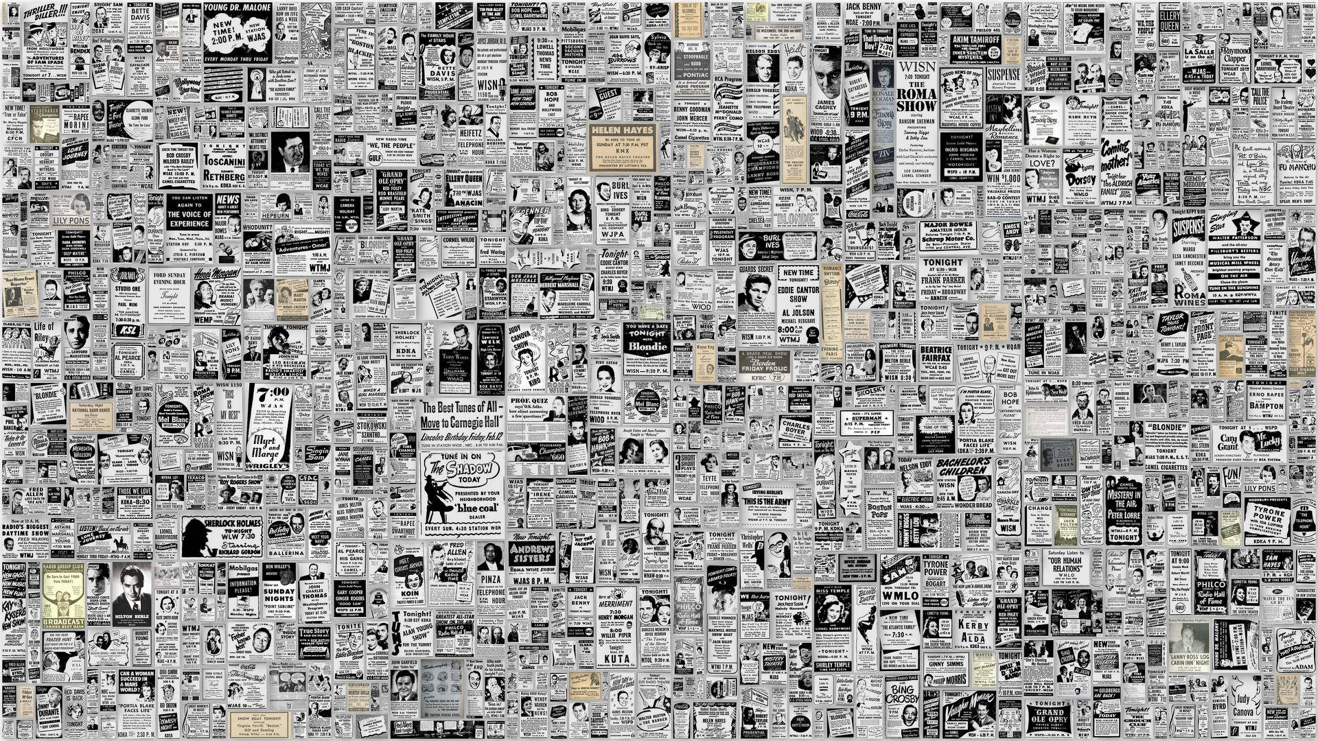 Newspaper Aesthetic Background Wallpaper