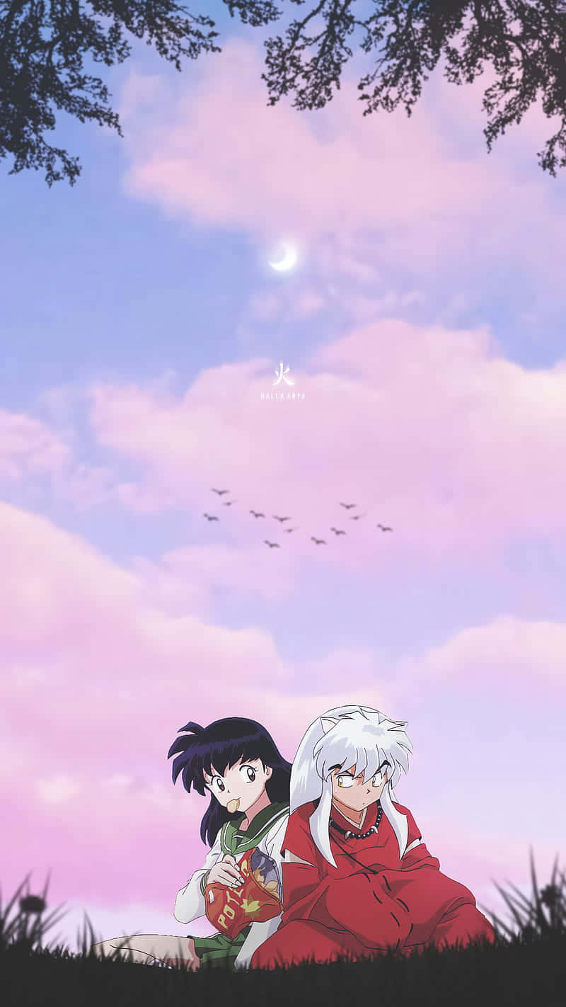 90s Anime Aesthetic Inuyasha Art Wallpaper