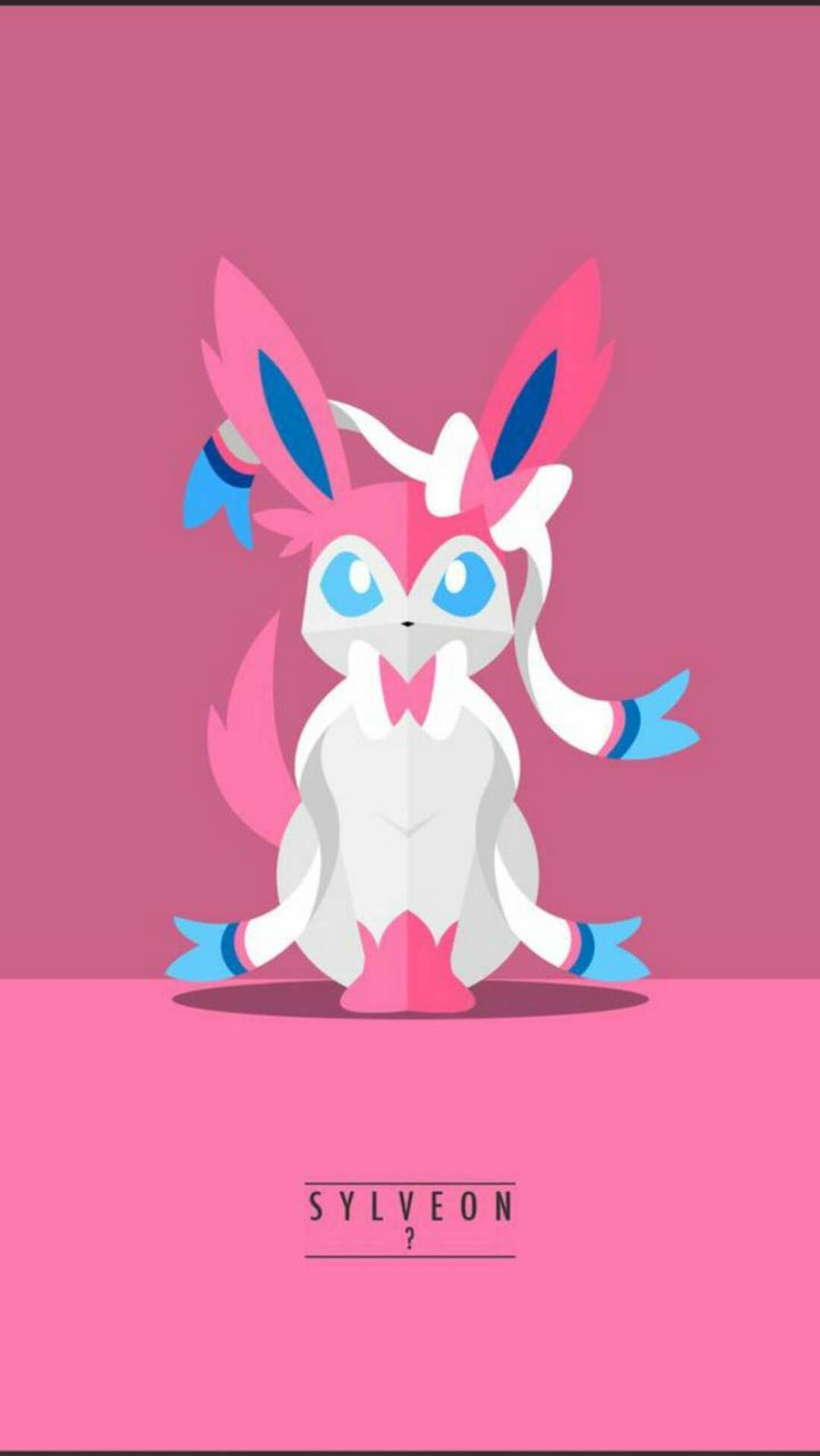 Sötoch Rosa Sylveon Är Redo Att Åka. Wallpaper