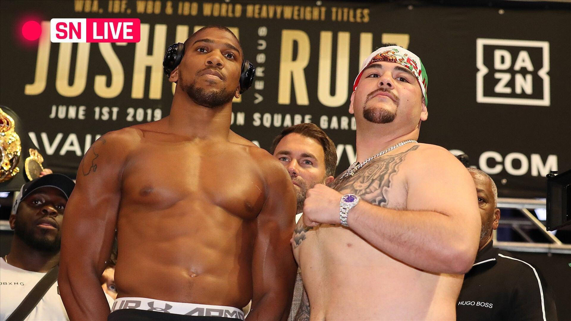 Andy Ruiz And Joshua Pre-Fight Wallpaper