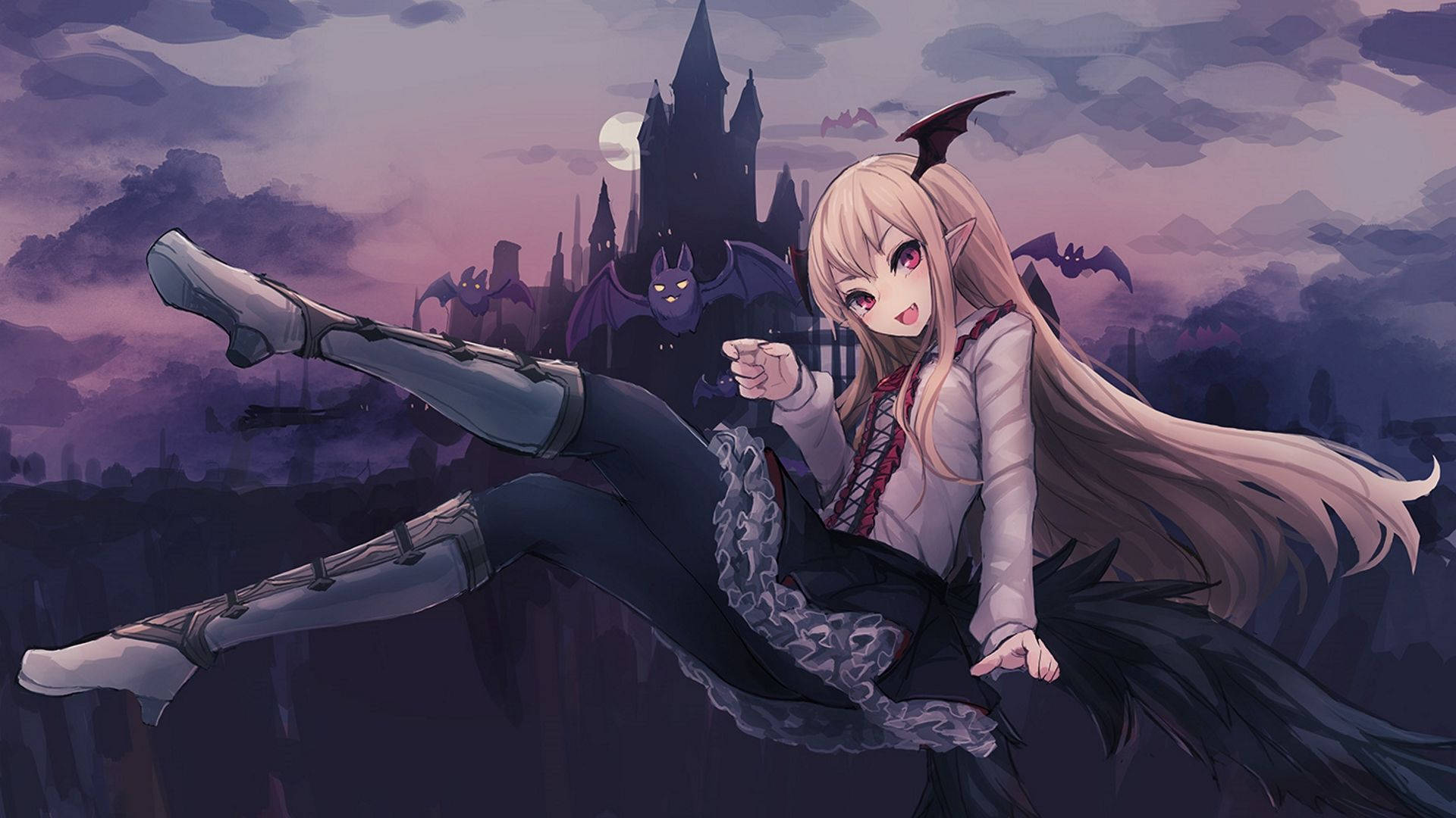 Cosplaying as your favorite anime character over Halloween is a great way to get in the spooky spirit! Wallpaper