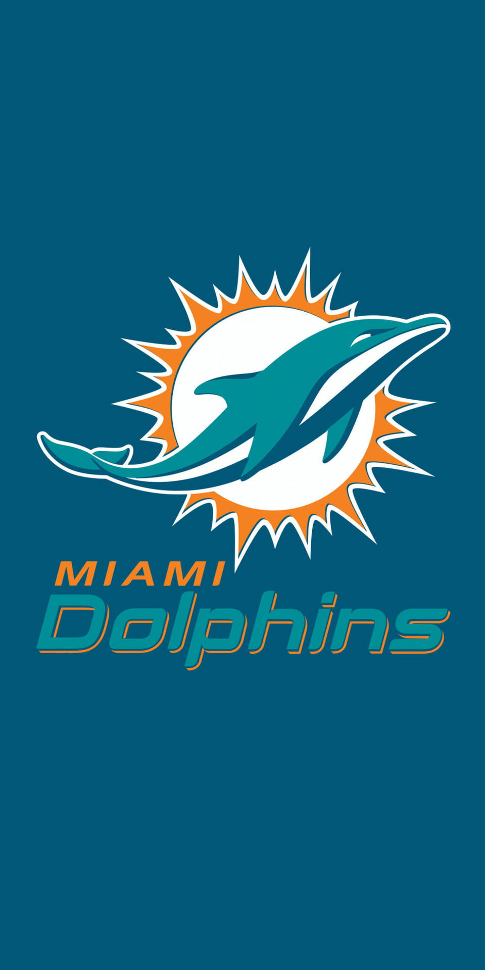 Aquamiami Dolphins Logotipo Del Equipo Nfl Fondo de pantalla