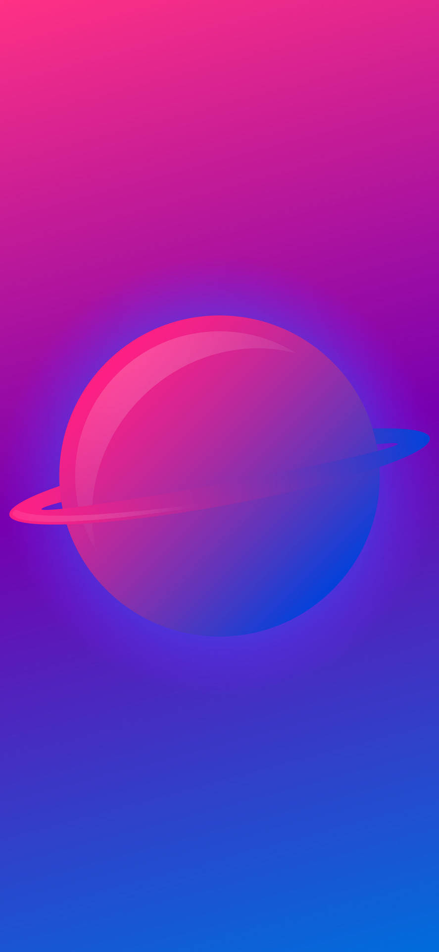 Biseksuel Planet Gradient Wallpaper