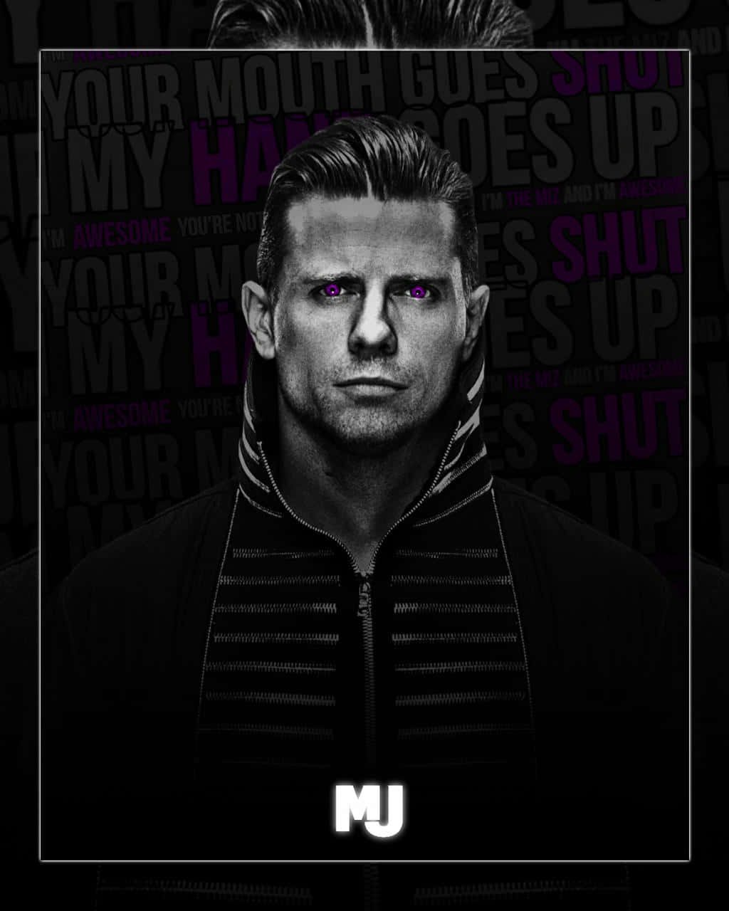 Pretoe Branco The Miz. Papel de Parede