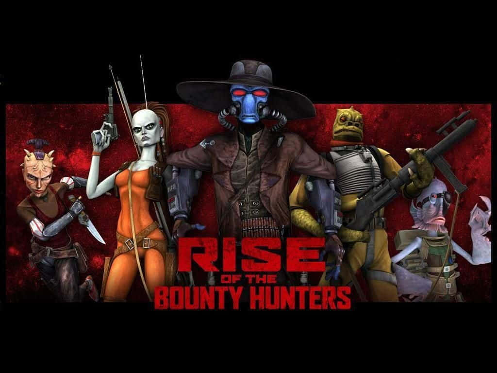 Intense Bounty Hunters in Action Wallpaper