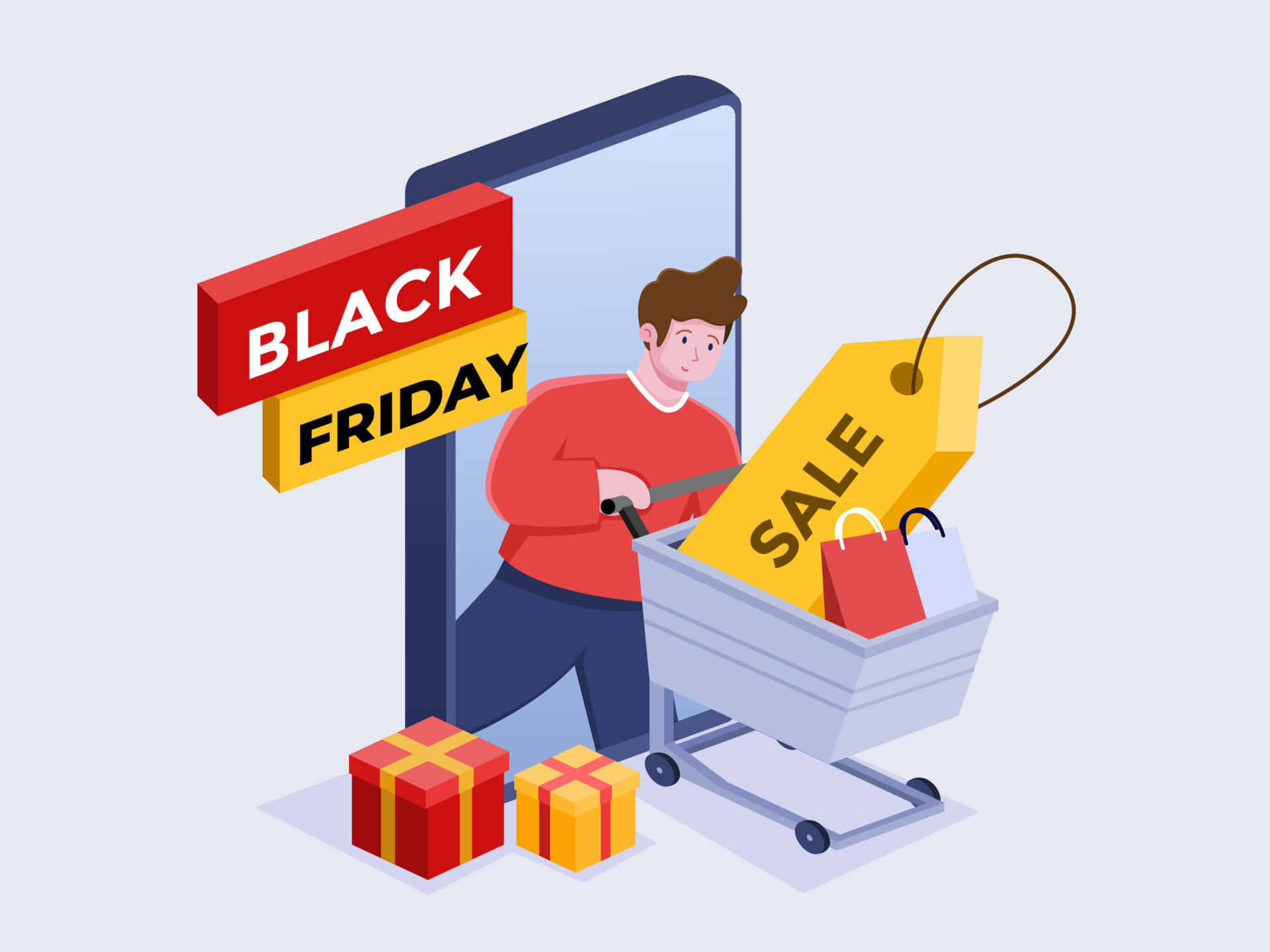 Comprena Black Friday! Promoção De Venda. Papel de Parede