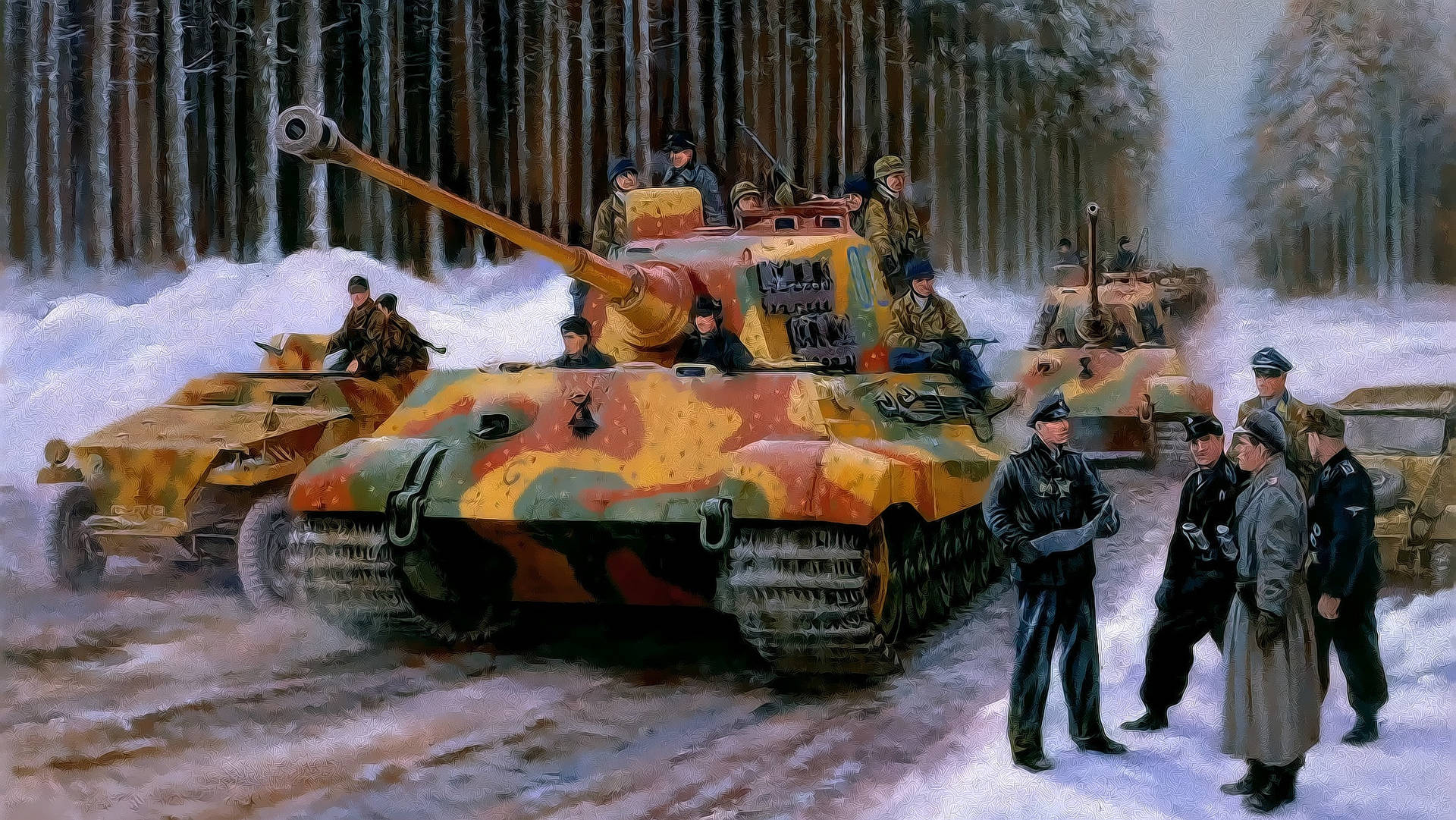 Tarnungmilitärpanzer Wallpaper