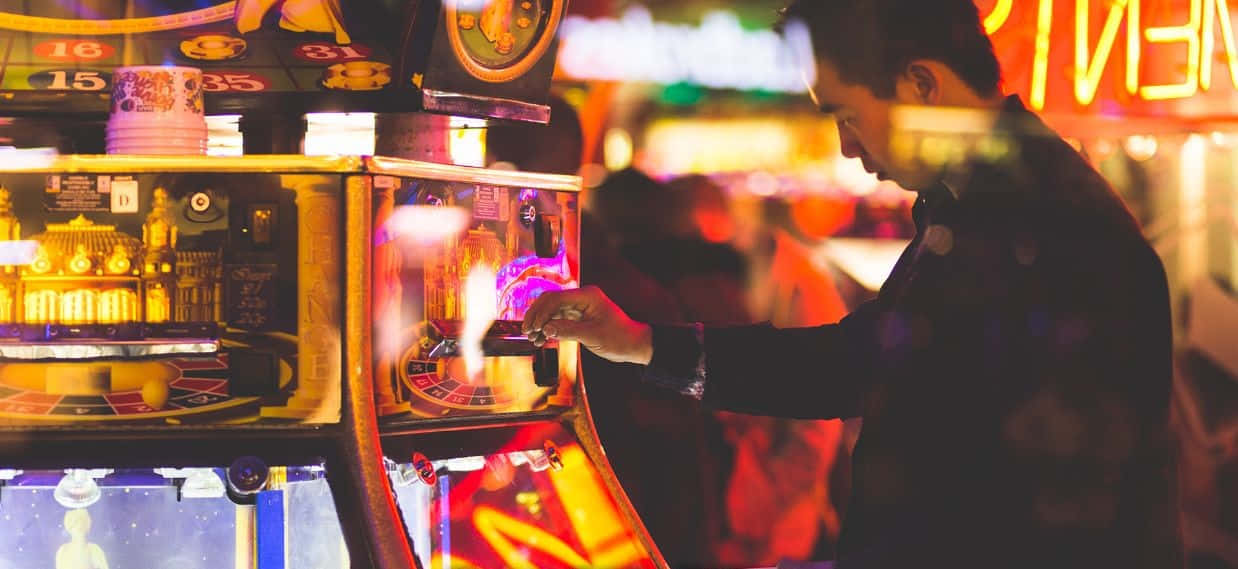 Man Playing Casino Roulette Picture