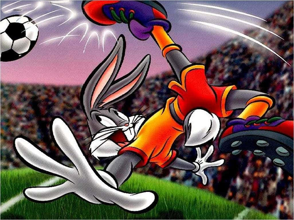 Legalo Bugs Bunny Jogando Futebol. Papel de Parede