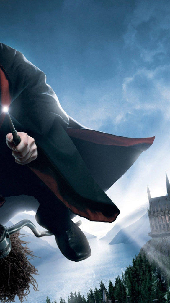 Harrypotter Volador Para Iphone. Fondo de pantalla