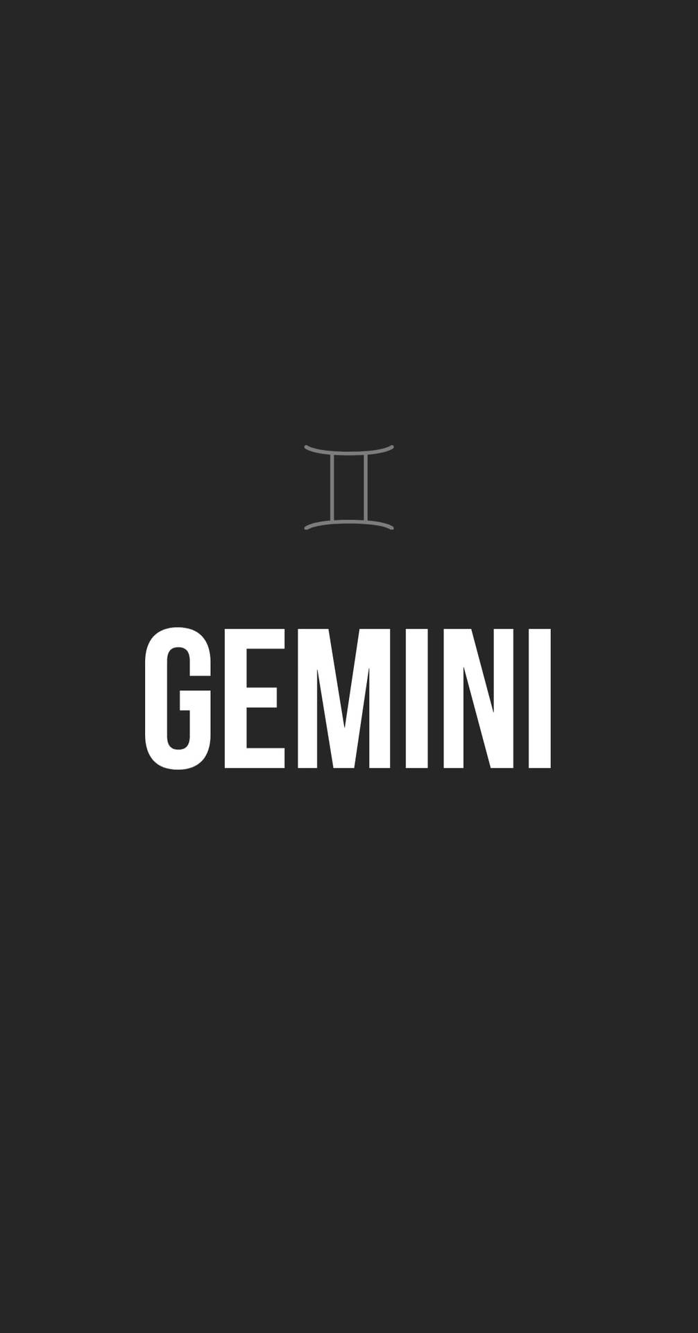 Geminischwarzer Hintergrund Wallpaper