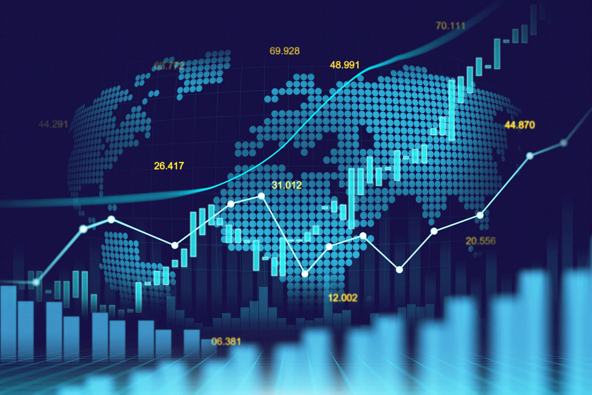 Linhasde Grade De Investimento. Papel de Parede