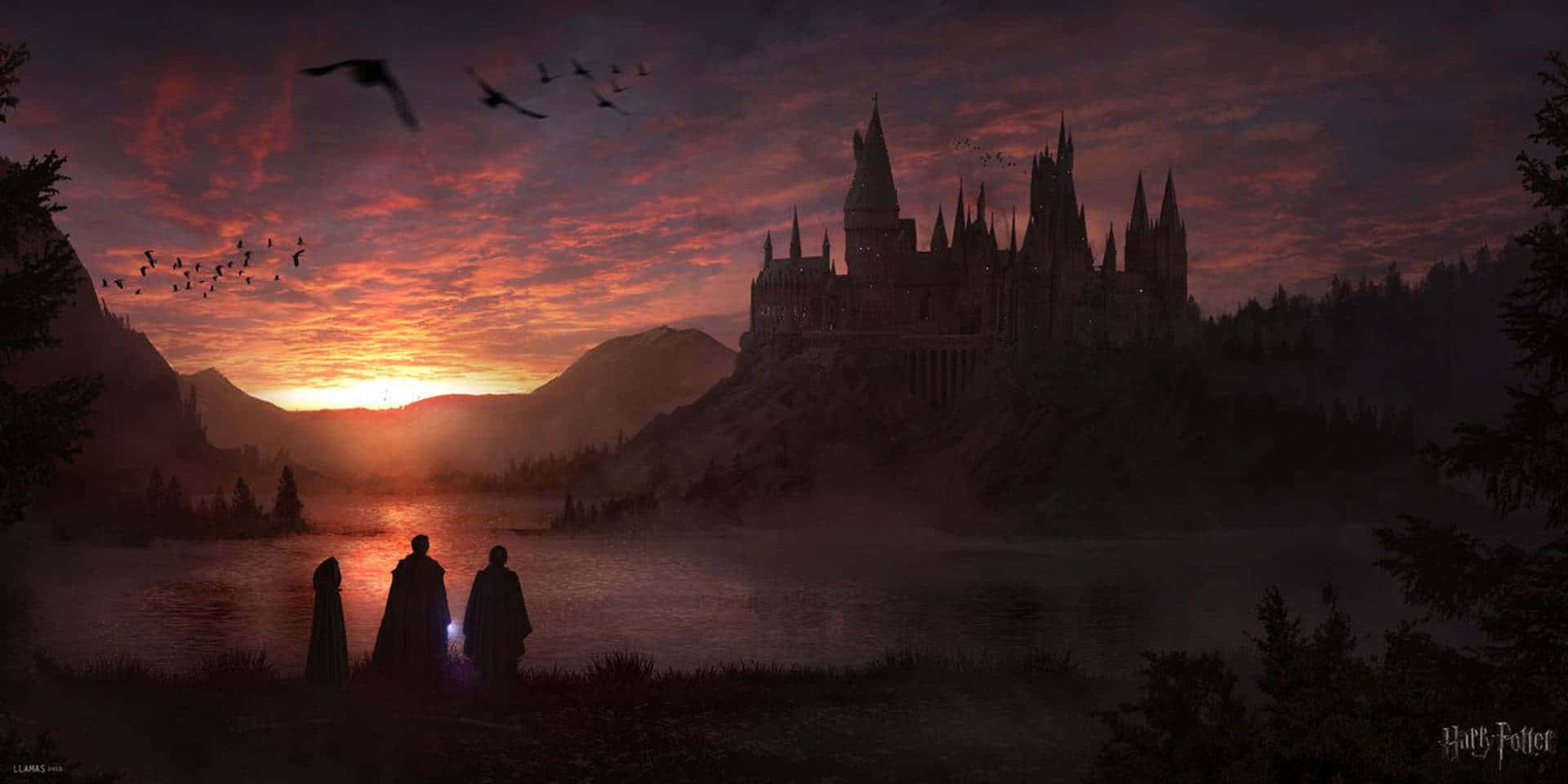 Hogwarts Skole for Troldmandsskab og Hekseri Skrivebordsbaggrunde Wallpaper