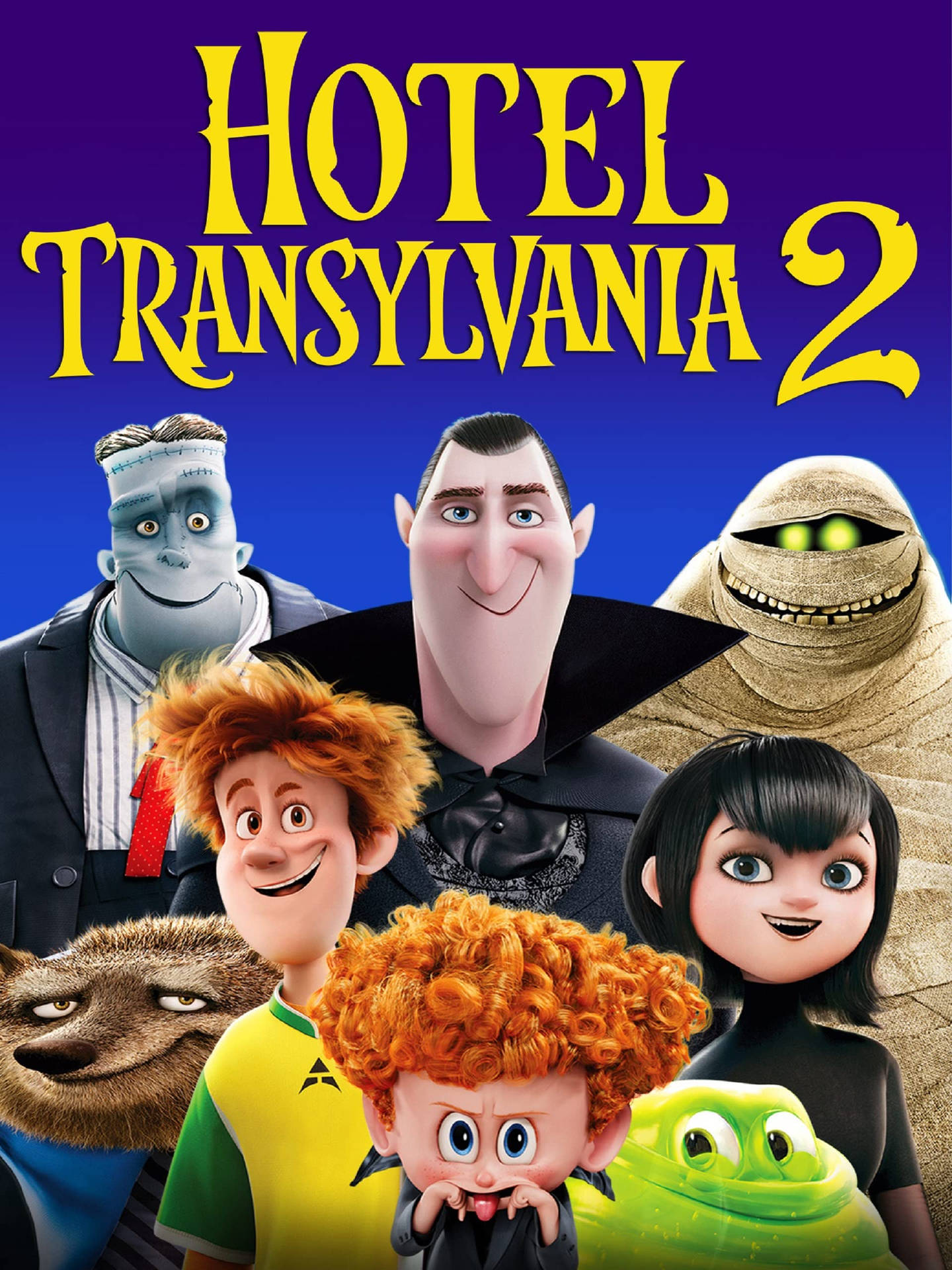 Locandinadel Film Hotel Transylvania 2. Sfondo