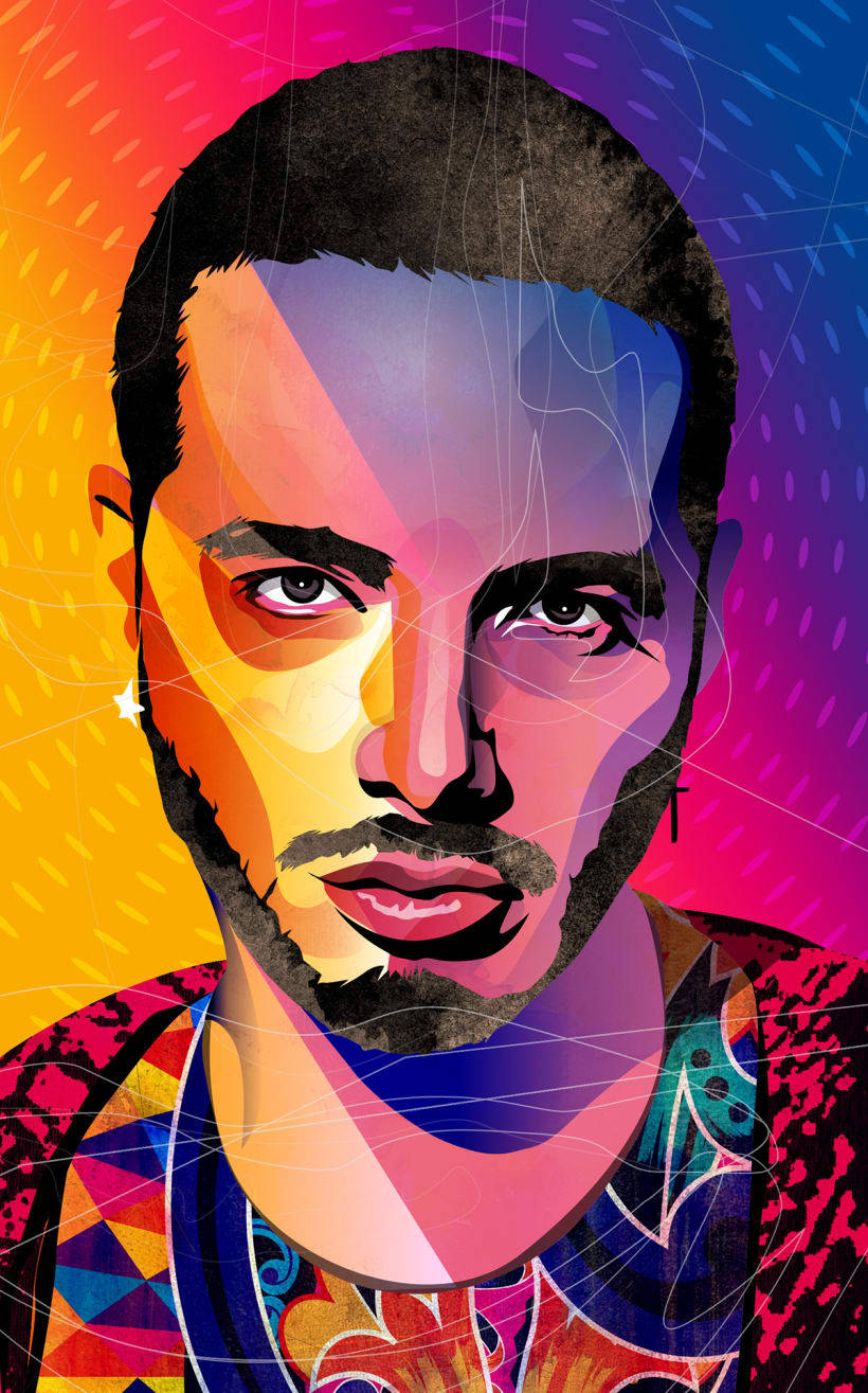 J Balvin Pop-art Wallpaper