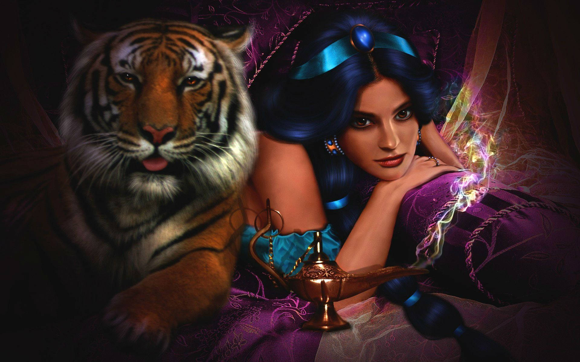 Jasminey Rajah De Aladdin Fondo de pantalla