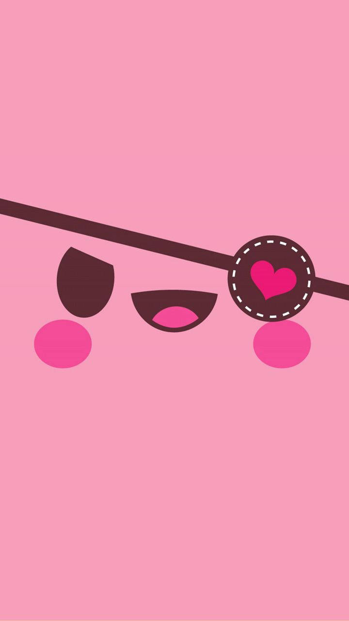 Kawaii Cute Girly Eye Patch Wallpaper