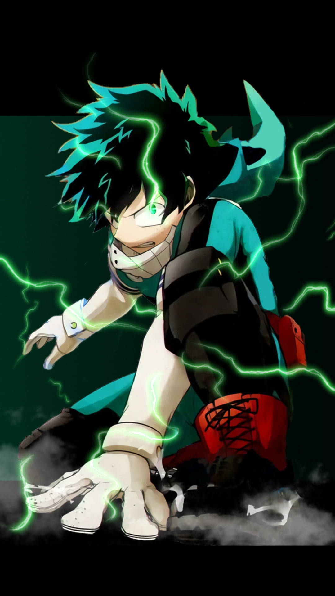 Mihéroe Academia Teléfono Izuku Midoriya Fondo de pantalla