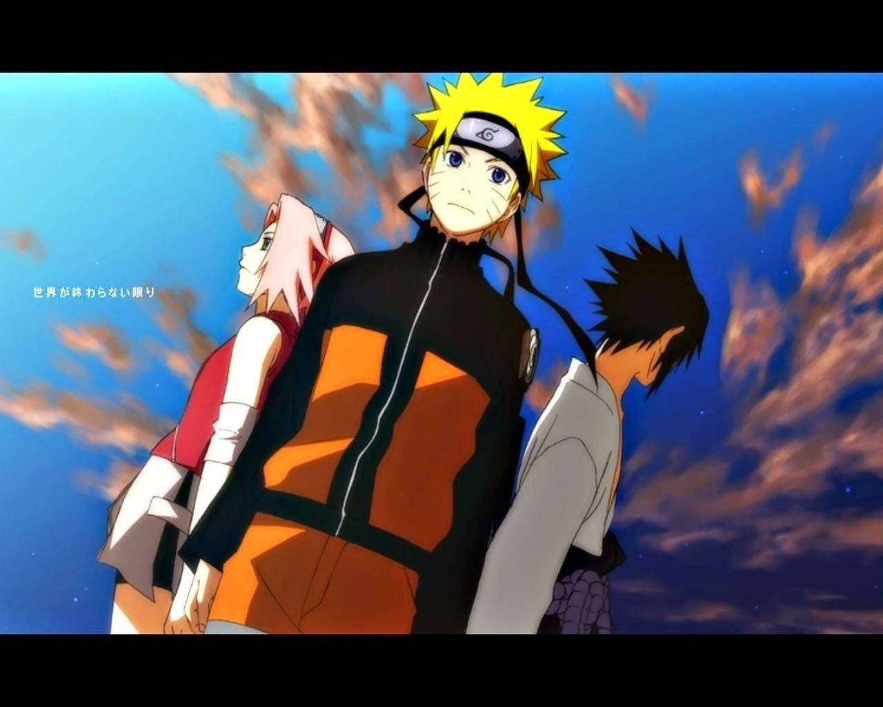 Naruto Live Team 7 Sky Aesthetic Wallpaper