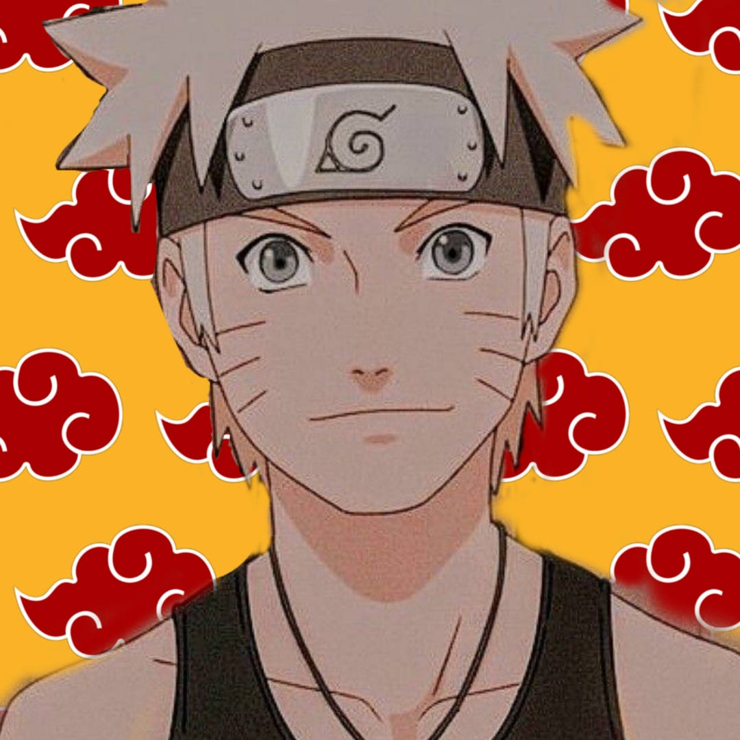 Naruto PFP med Akatsuki mønster Wallpaper