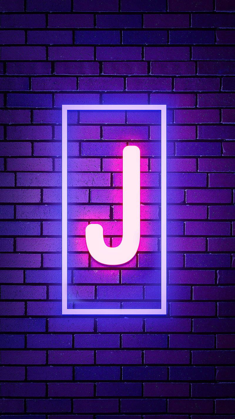 Neonbuchstabe J Wallpaper