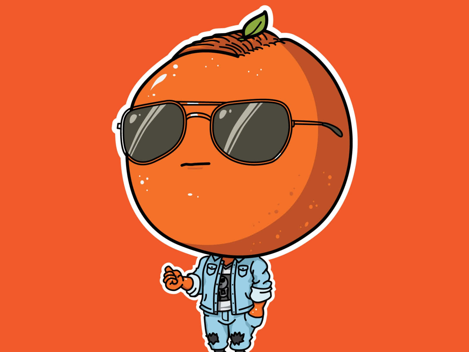 Orangecassidy Cabeza De Naranja Fondo de pantalla