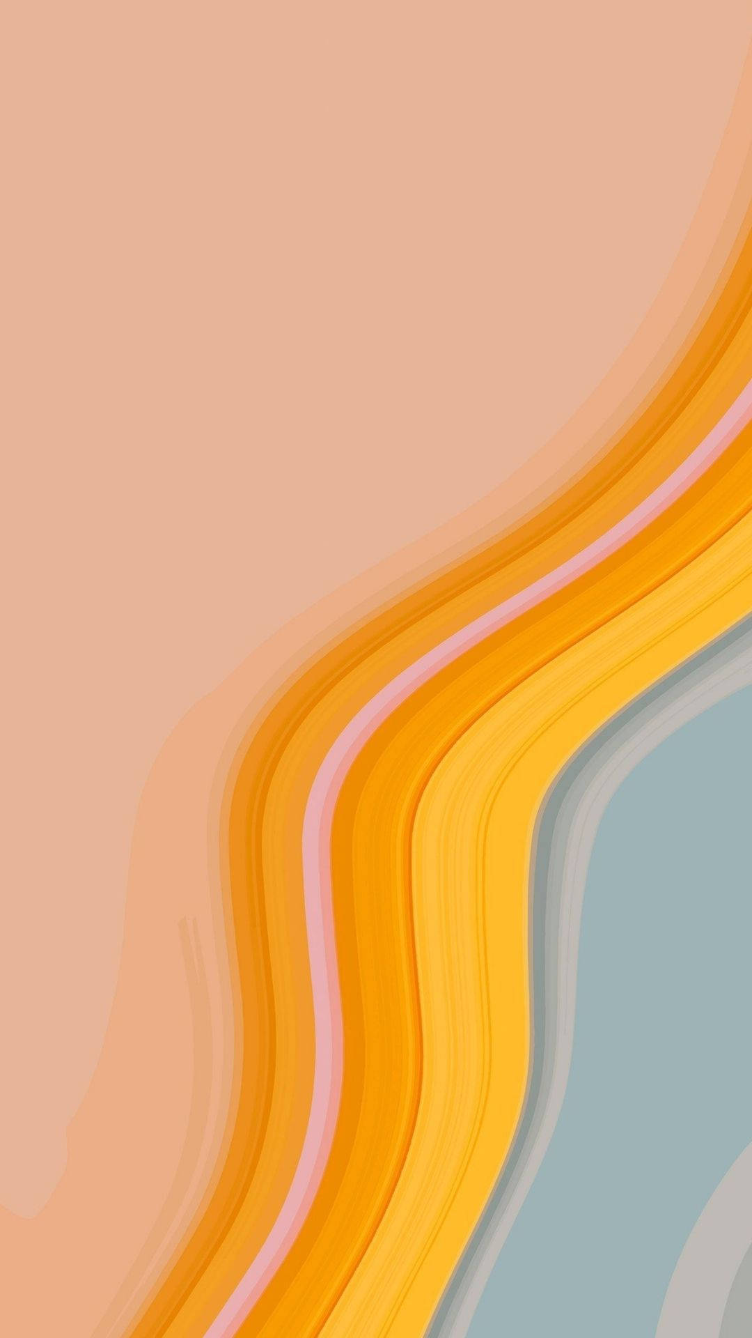 Pastel Orange Aesthetic Backdrop Wallpaper