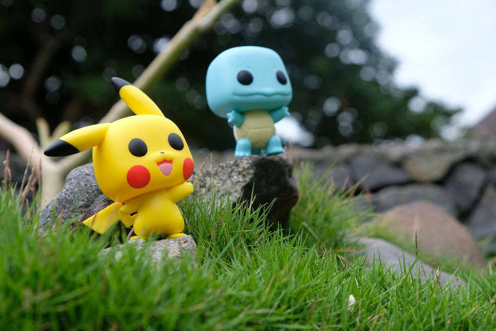 Pikachu3d Med Squirtle. Wallpaper