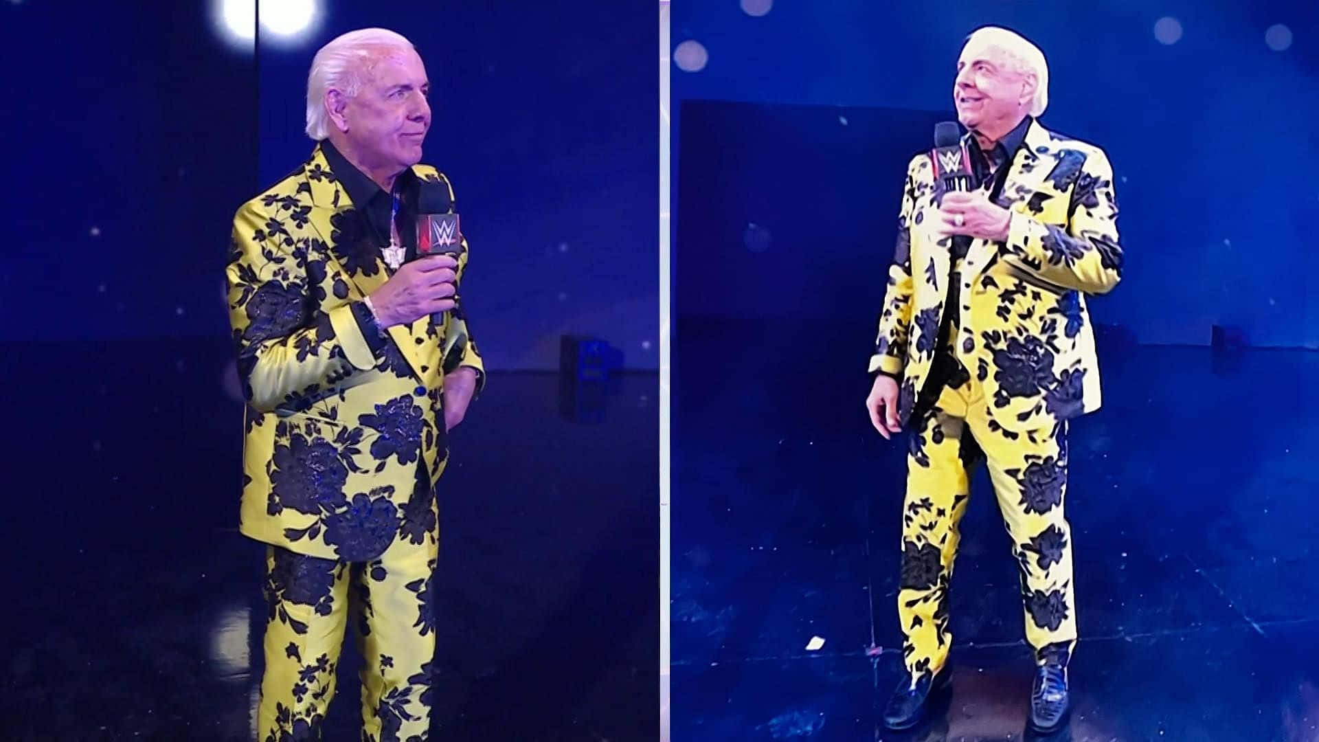 Ricflair Traje Impreso Negro Y Amarillo Fondo de pantalla