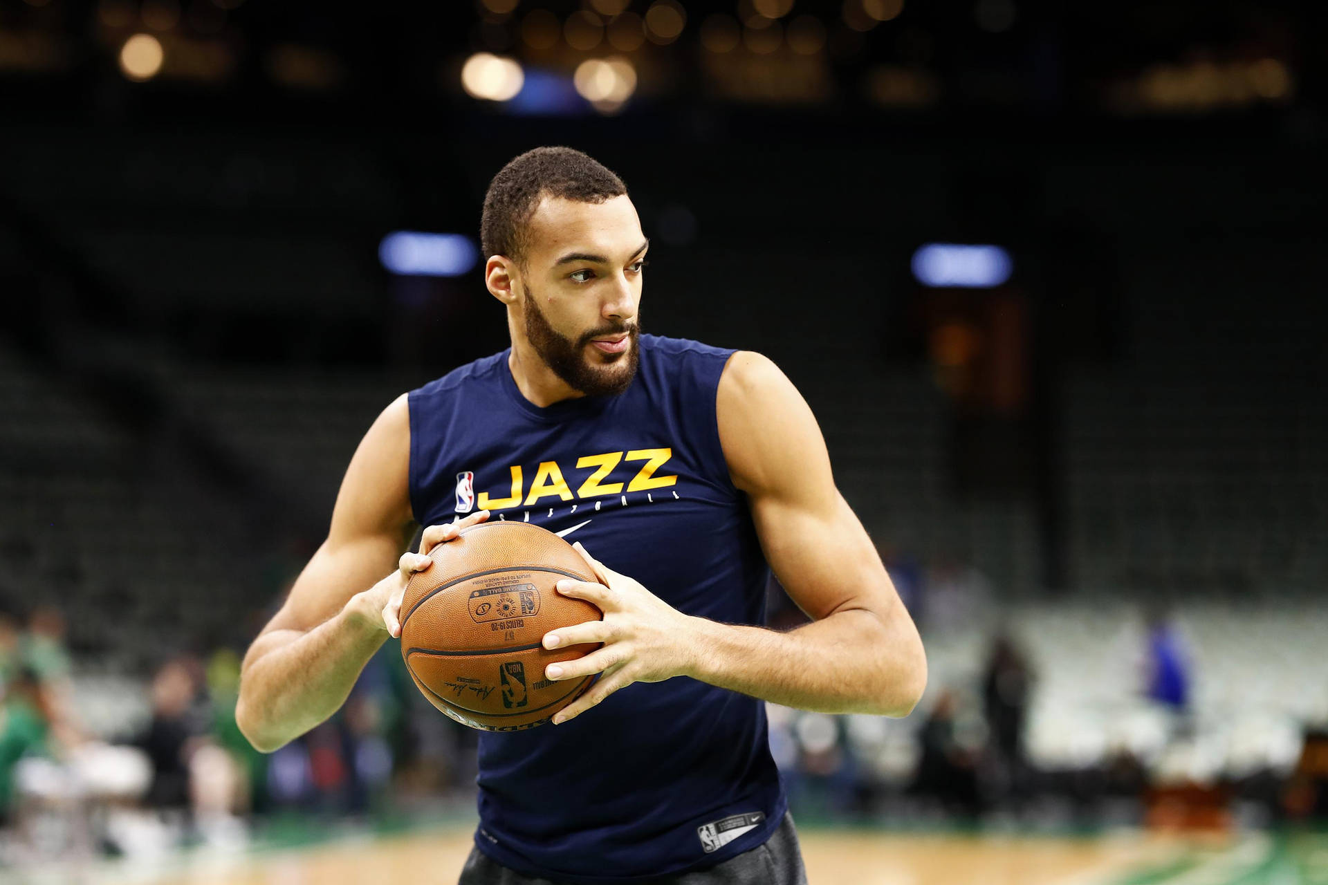 Rudygobert Gula Jazz Logotypen. Wallpaper