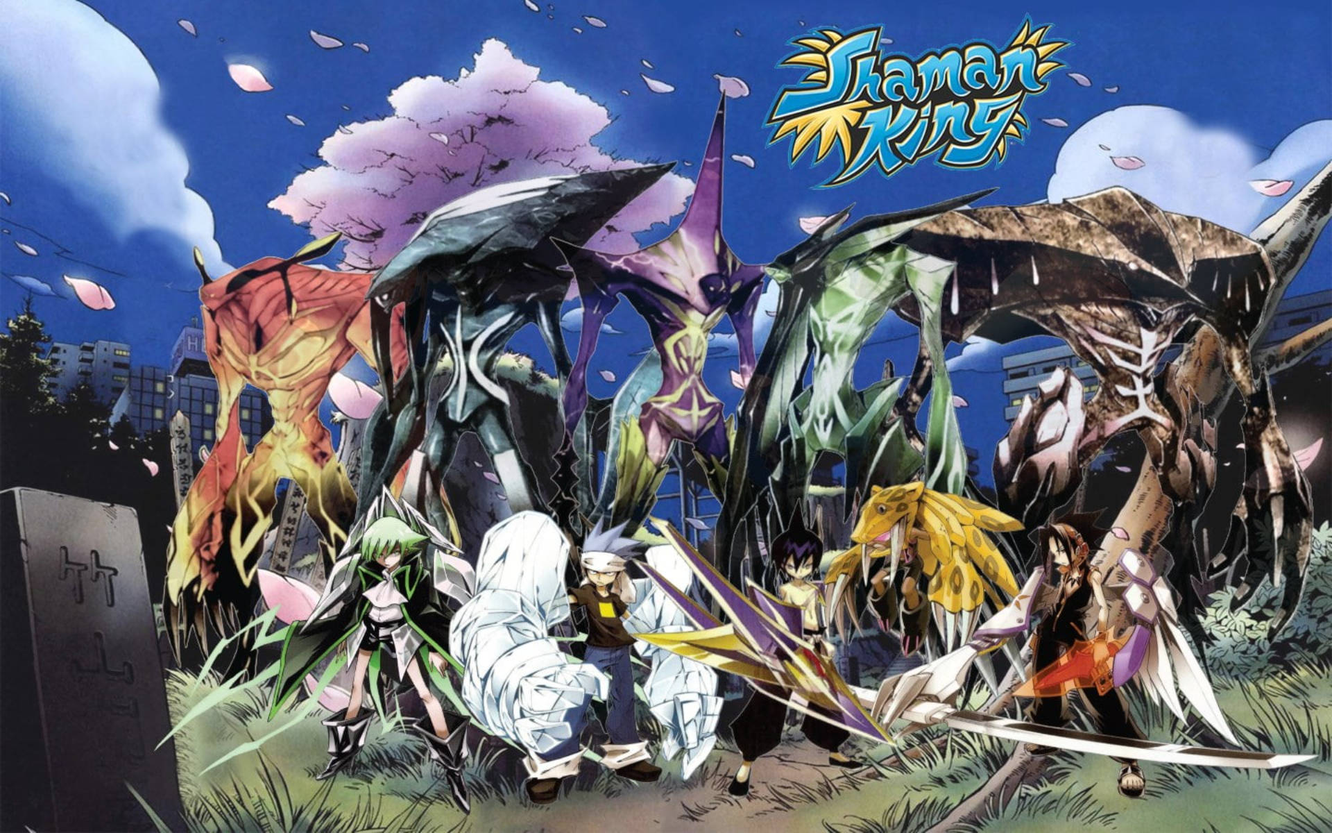 Pósterde Cómic De Shaman King Fondo de pantalla