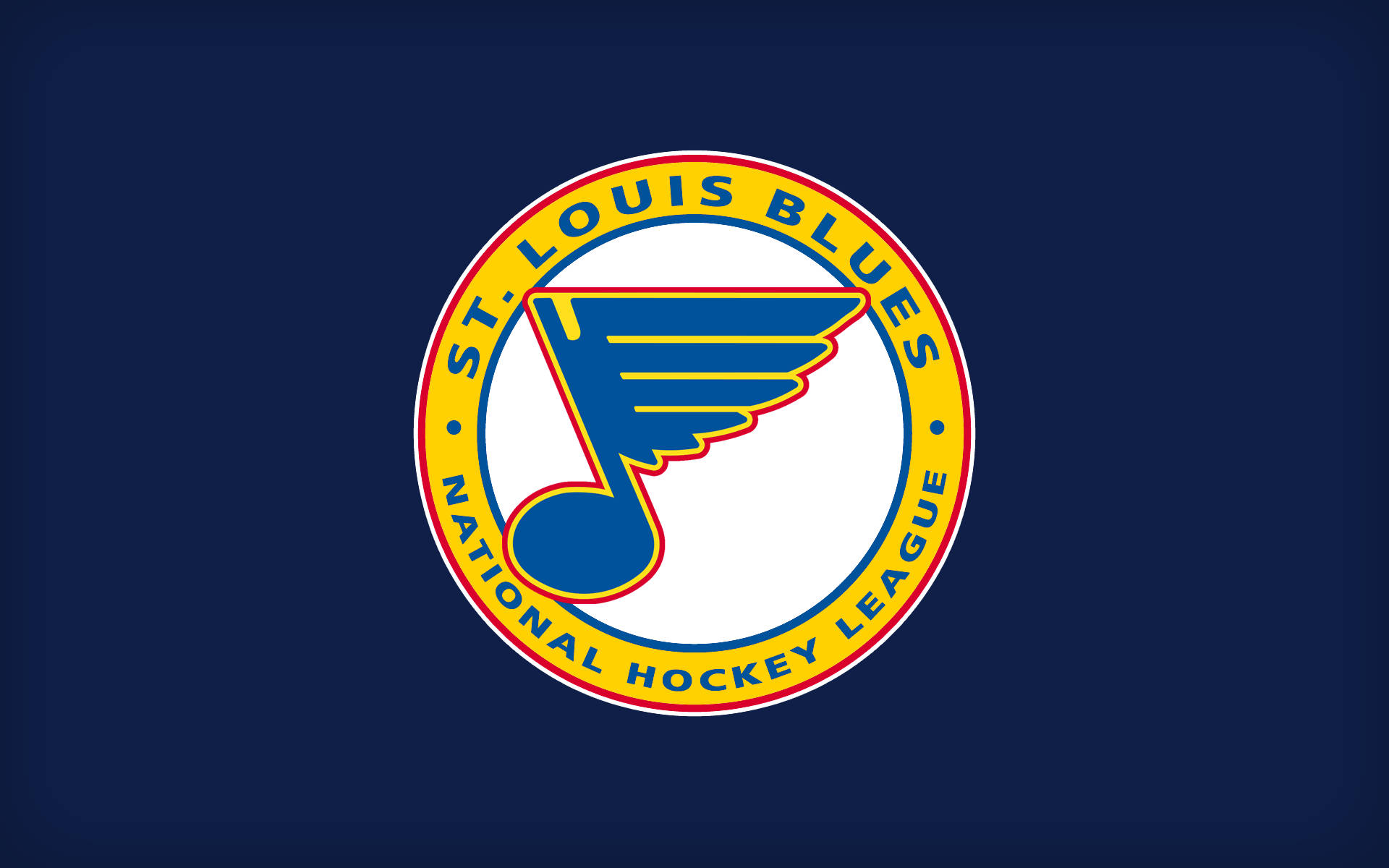 Íconeda Liga De Hóquei St Louis Blues. Papel de Parede