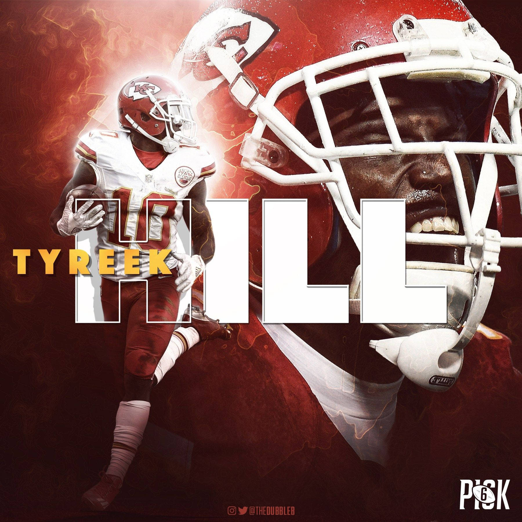 Artegenial De Tyreek Hill. Fondo de pantalla