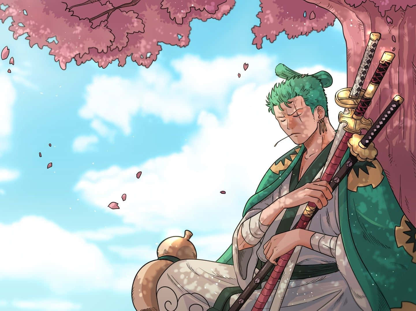 Zoro Wano Three Swords Wallpaper