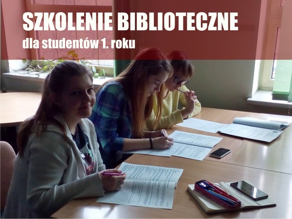 zdjęcie trzech kobiet przy biurku, link do opisu szkolenia bibliotecznego