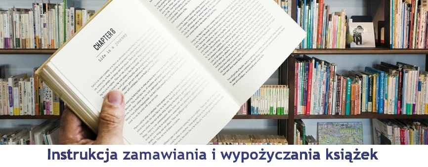 Baner przekierowujący do instrukcji wypożyczania książek