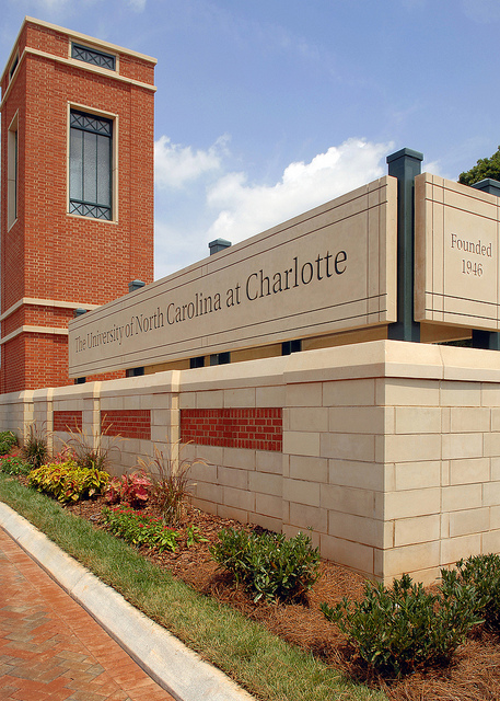 UNC Charlotte Campus Entrance