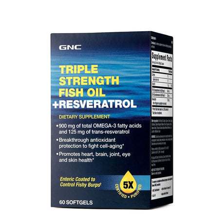 GNC INTL TRIPLE FISH RESVERATROL