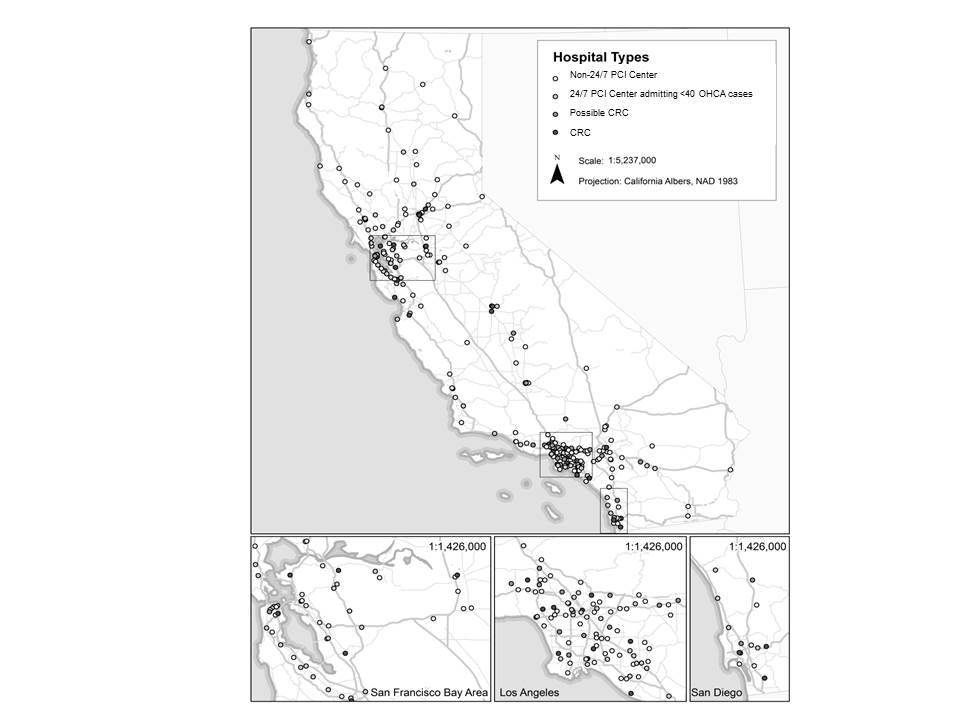 Availability and Utilization of Cardiac Resuscitation Centers