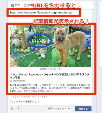 facebookのOPGテスト