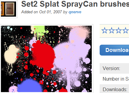 Set2 Splat SprayCan brushes