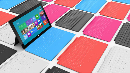 画像集#006のサムネイル/Microsoft，同社ブランドのタブレット「Surface」を発表。「Windows 8」版と「Windows RT」版の2モデル