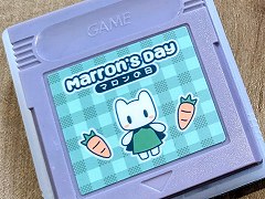 ゲームボーイ実機で本当に動く。GB風のレトロな雰囲気が特徴の新作タイトル「マロンの日」が発売に。カートリッジ版はBOOTHで販売中