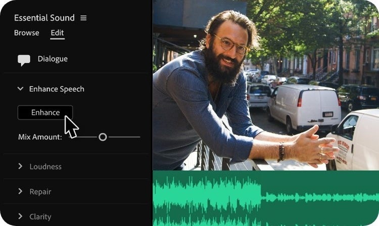 Enhancing speech in Premiere Pro