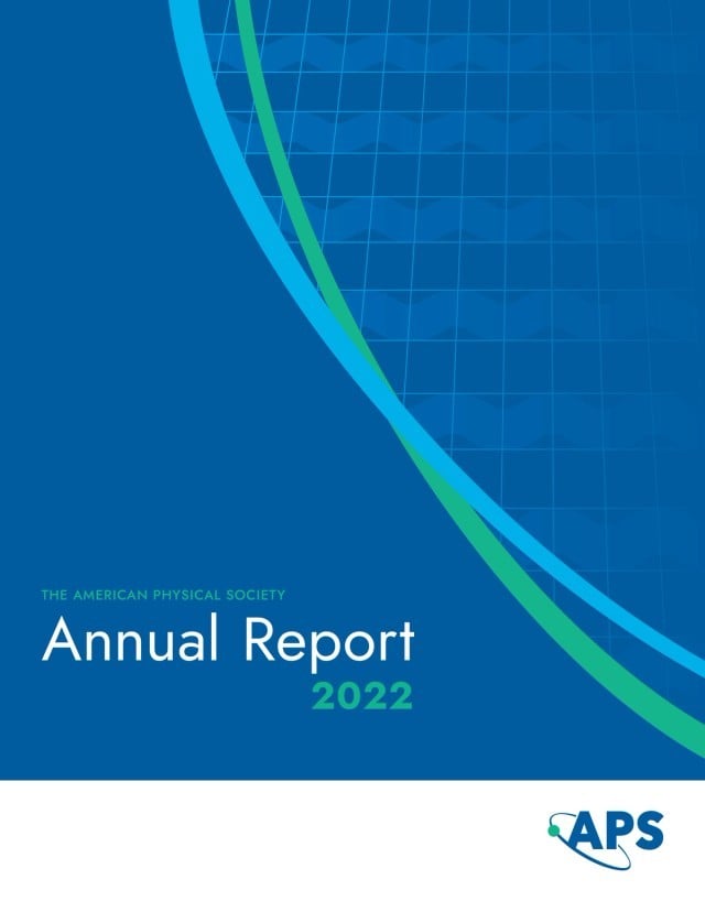 2022 APS Annual Report cover image